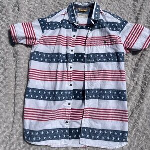 Free Planet Blue and White Star Shirt